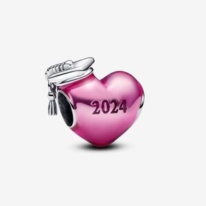 PANDORA 2024 Graduation Heart Charm for Bracelet